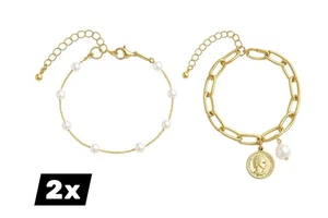 Damen Armband 2er Set – verstellbar, langlebig, eleganter Schmuck Hochzeit - Bild 1 von 3