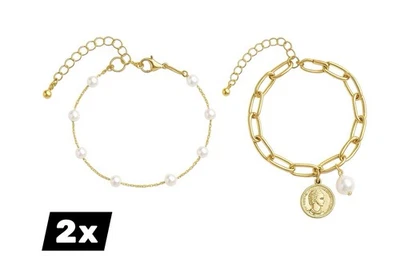 Damen Armband 2er Set – verstellbar, langlebig, eleganter Schmuck Hochzeit - Bild 1 von 3