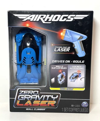 Coche escalador de pared láser de gravedad cero Air Hogs RC con control remoto láser azul Foto 1 de 4