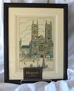 Westminster Abbey   , London " by Helen Carstairs 1938 Original  Framed - Picture 1 of 1