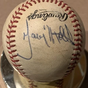 Gary Matthews Philadelphia Phillies Signed Autographed Feeney Vintage Baseball - Picture 1 of 4