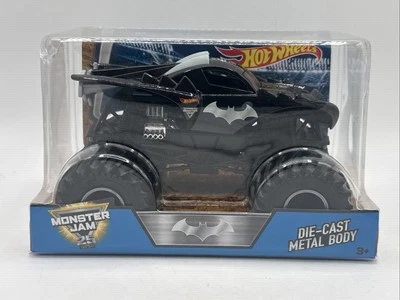 VHTF HOT WHEELS MONSTER JAM TRUCK BATMAN BAT TRUCK 2016 EDITION CBY61 BGH29  - Image 1 of 4
