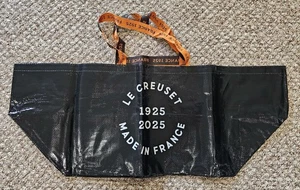 Le Creuset 1925 - 2025 Made In France Commemorative Reusable Black Shopping Bag - Picture 1 of 6
