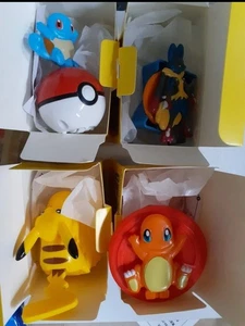 Pokemon Toys, 1st Edition, Complete Set of 4 Pokemon, Pikachu - Picture 1 of 7