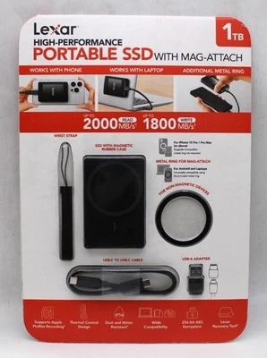 Lexar High-Performance Portable SSD 1TB with Mag-Attach *NEW IN BOX* - Image 1 of 2