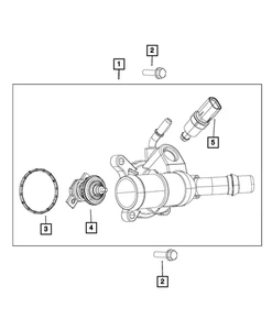 Carcasa Termostato Mopar Original 05047861AD - Imagen 1 de 4