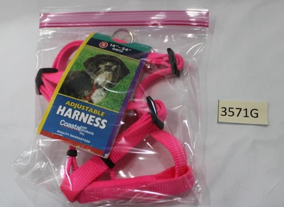 NUEVO ARNÉS PEQUEÑO AJUSTABLE COSTERO (CIRCUNFERENCIA 14”-24”) ROSA Foto 1 de 4