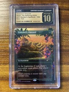 MTG✨ELADAMRI’S VINEYARD Brdl/Ext Art 🌈 FOIL✨SLD CGC 10 PRISTINE RARE 2024 POP 1 - Picture 1 of 9