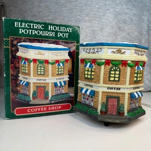 Olla popurrí navideña cafetería casa pueblo decoración eléctrica usada en excelente estado - Imagen 1 de 12