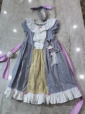 Disney Thumper Bunny Rabbit 🐰 Vestido Personalizado Boutique Ollie Niña Talla 12 Foto 1 de 4