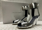 Womens Isabel Marant Etoile Metallic Silver Cone Heels Shoes EU 39 US 8.5