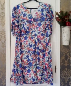 CALVIN KLEIN WOMEN'S FLORAL DRESS MULTI COLORED SIZE 24W NEW WITH TAG - Picture 1 of 11