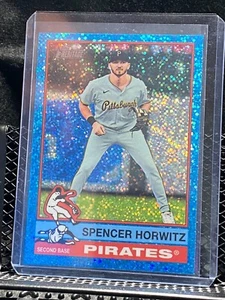 Spencer Horwitz 2025 Topps Heritage Chrome Light Blue Sparkle #75 Pirates - Foto 1 di 2