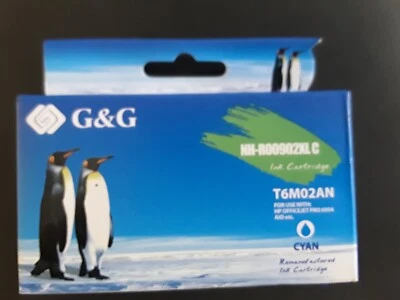 Cartucho de tinta cian alto rendimiento G&G NH-R00902XL C T6M02AN Foto 1 de 3