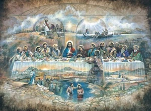 NEW/SEALED The Last Supper 500pc Puzzle Ruane Manning Bits & Piece Easter Christ - Picture 1 of 7