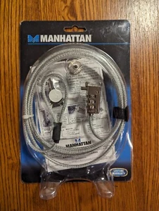 MANHATTAN Mobile Security Lock, Key Combo Lock 6 feet long, Brand New 440837 - Picture 1 of 2
