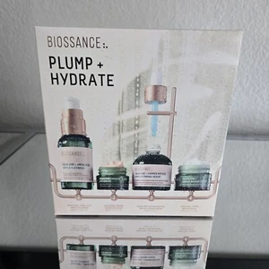 Biossance Plump and Hydrate Skincare Set Amino Aloe Eye Cream Cleanser Serum - Picture 1 of 5