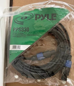 Cable de altavoz Pyle PPSS30 Speakon macho a Speakon macho 30 pies calibre 12 30' - Imagen 1 de 2