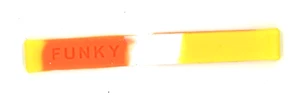1 Silicone Bracelet camo orange the word Funky engraved on it New in U.S. B4-C7 - Picture 1 of 4