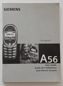 Guide de l'utilisateur vintage pour téléphone portable Siemens A56 - anglais/français/espagnol - Photo 1 sur 1