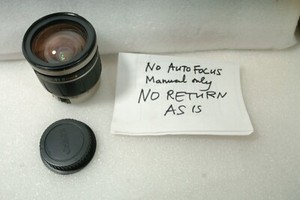 TAMRON AF 28-200mm F /3.8-5.6 LD Asp  Lens for Canon MANUAL ONLY-NO RETURN