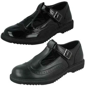 MÄDCHEN SPOT ON H2R664 SCHWARZ T BAR SCHUHE - Bild 1 von 18