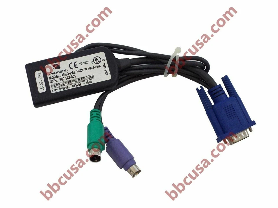 Avocent/APEX AMIQ-PS2 500-149-001 VGA/PS2 Server Adapter *Lot of 25* - Image 1 of 1