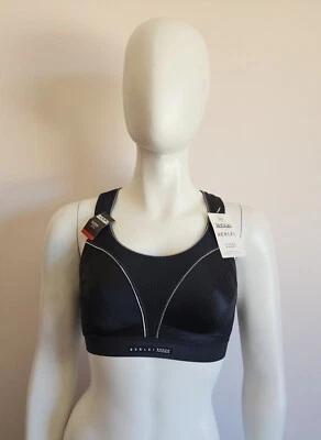 Berlei Ladies Black Shock Absorber Ultimate Run Wirefree Sports Bra Size 10D - Image 1 of 4