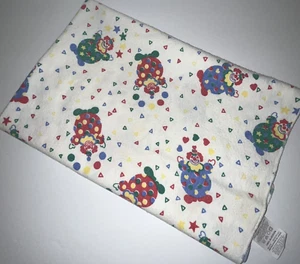 Beacon Baby Receiving Blanket Clowns Circus Juggling Flannel Vtg WPL 1675 USA - Picture 1 of 11