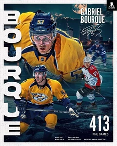 Foto de hockey de Gabriel Bourque Predators Avalanche Jets 8x10 NHL - Imagen 1 de 1