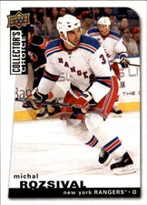 2008-09 Collector's Choice Rangers Hockey Card #116 Michal Rozsival
