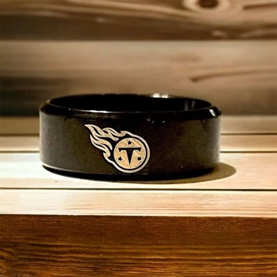 Anillo de titanio Tennessee Titans para hombre. anillo de bodas. regalo único Foto 1 de 2