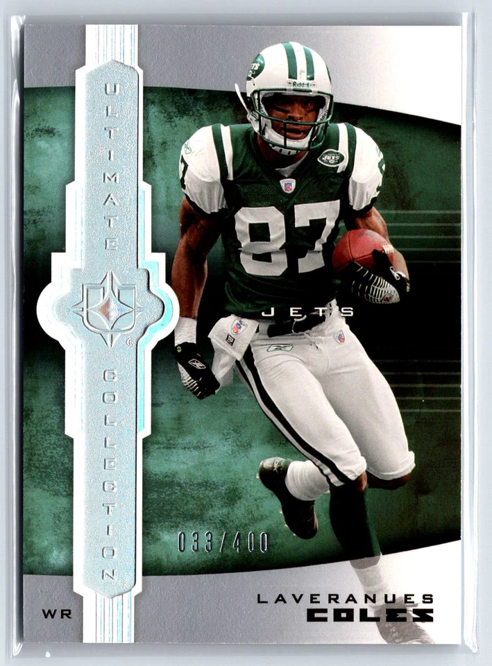 2007 Upper Deck Ultimate Collection  #70 Laveranues Coles Jets /400 - Image 1 of 2