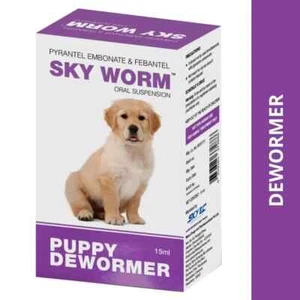 Sky Sky Worm Puppy Deworming Suspension 15ml Sky Worm - Picture 1 of 3