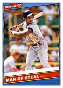 2020 Donruss  Rickey Henderson  R86, VAR 219b