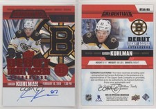 2019 Credentials Debut Ticket Access Autos Red /65 Karson Kuhlman Rookie Auto RC