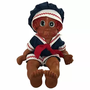 Holzpuppe Naber Kinder Vintage Rufus #573 15 Zoll Sammlerstück Echtheitszertifikat Matrosen Outfit - Bild 1 von 5