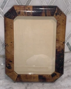Vintage Crackled Burl Wood Frame 5”x7” Photo Picture Wood 6.75”W 8 5/8”T - Picture 1 of 22