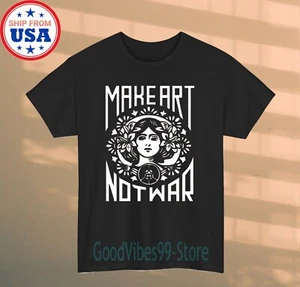 MAKE ART NOT WAR Hombre Negro Talla S-5XL - Imagen 1 de 1