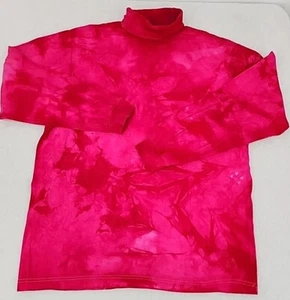 Trader Bay Men's Large Turtleneck Long Sleeve Procion Ice Tie Dyed Custom New - Picture 1 of 19