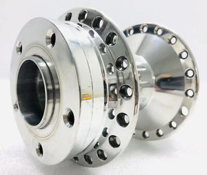ARLEN NESS 20 SPOKE FRONT CUSTOM CHOPPER WIDE GLIDE BILLET WHEEL HUB 3/4in AXLE - Picture 1 of 10