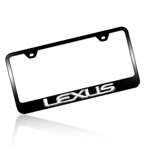 Lexus 3D Black Steel License Frame - Picture 1 of 1