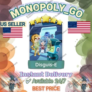 DISGUIS - E ⭐️ MONO_POLY_MO_-GO 5 STERNE STICKER KARTEN ⚡️⚡️SOFORTLIEFERUNG⚡️⚡ - Bild 1 von 1