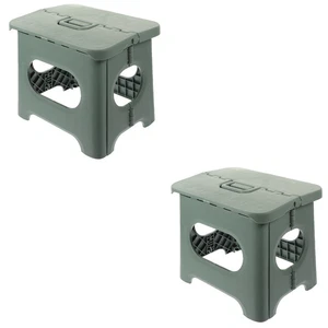 2x Household Foldable Stool Handheld Stool for Home Children Picnic Outdoor - Picture 1 of 12