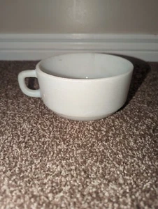 Taza blanca a prueba de horno Fire King Anchor Hocking de colección tazón de sopa usado - Imagen 1 de 7