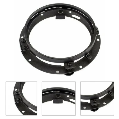 Exterior Headlight Bracket Round Stainless steel Holder Replacement Parts - Image 1 of 4