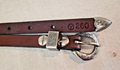 CIRCLE   Y  260    Throat Latch 40 inch for Headstalls 1/2"  Width Brown leather - Image 1 of 4