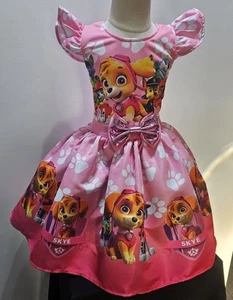 Paw Patrol Skye and Friends Girls Dress Size 4/5 6/7 8/9 Great Birthday Party - Picture 1 of 7