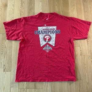 Philadelphia Phillies 2008 National League Champions World Series Red Tee Sz XL - Picture 1 of 6