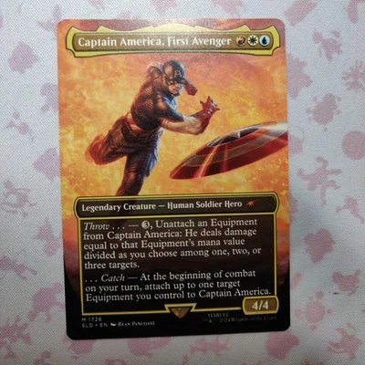 Captain America, First Avenger: Marvel Secret Lair Drop Mtg Regular TCG Card  - Image 1 of 3